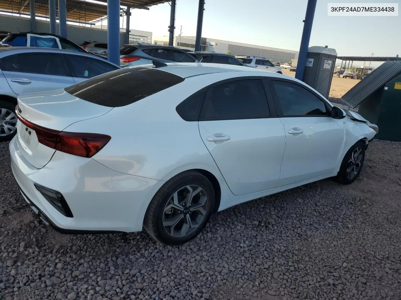 2021 Kia Forte Fe VIN: 3KPF24AD7ME334438 Lot: 72839874