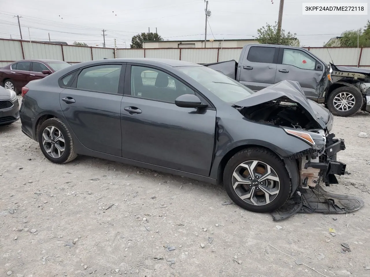 2021 Kia Forte Fe VIN: 3KPF24AD7ME272118 Lot: 72860434