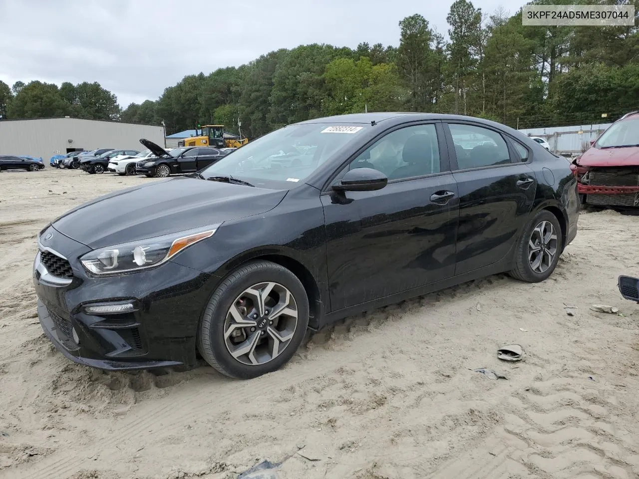 2021 Kia Forte Fe VIN: 3KPF24AD5ME307044 Lot: 72882314