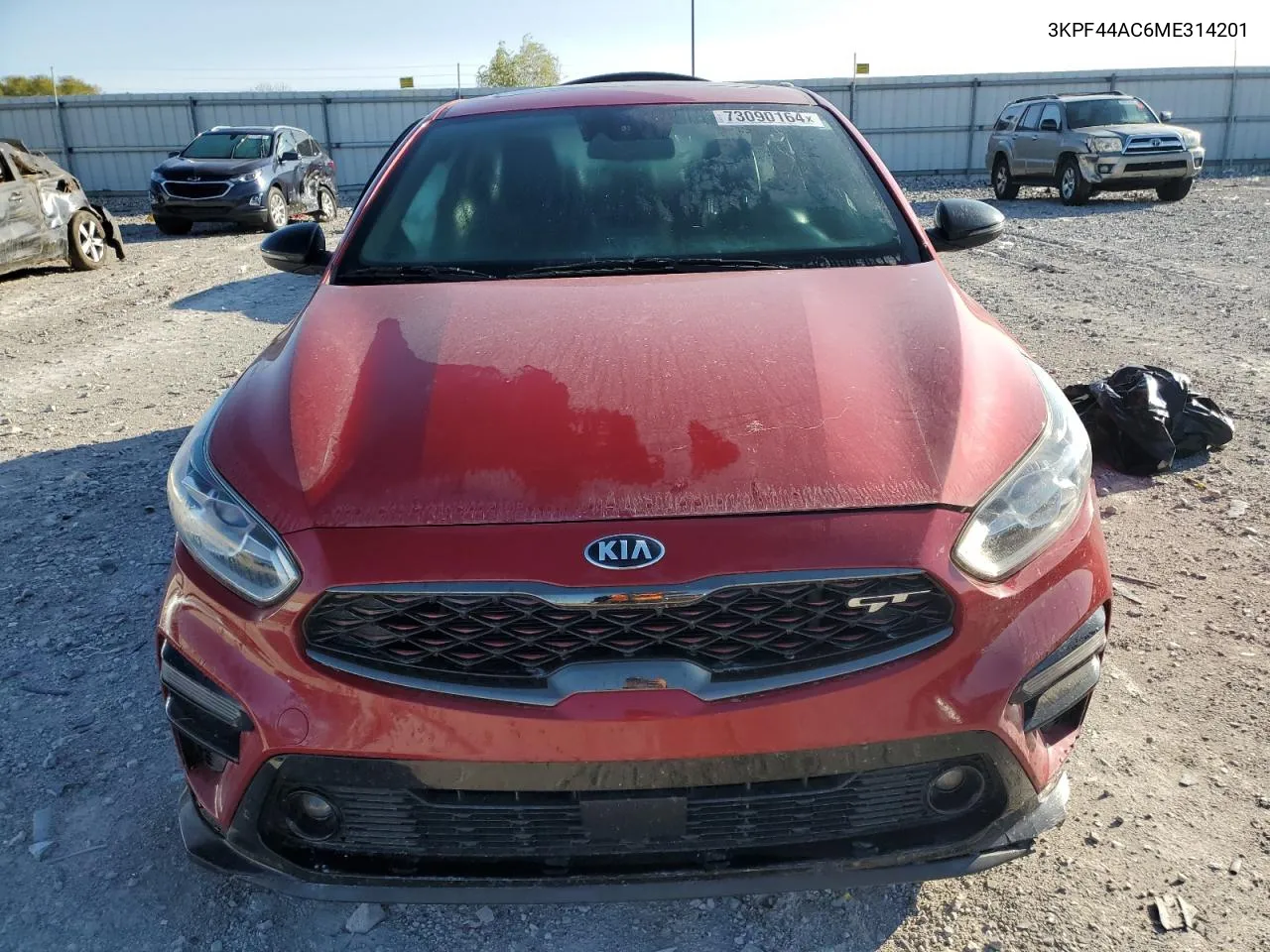 2021 Kia Forte Gt VIN: 3KPF44AC6ME314201 Lot: 73090164