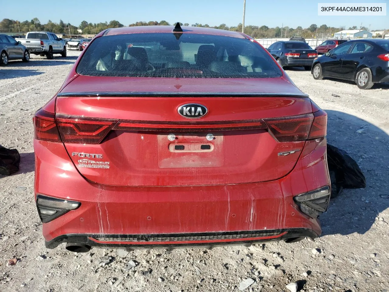 2021 Kia Forte Gt VIN: 3KPF44AC6ME314201 Lot: 73090164