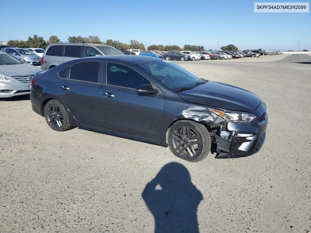 3KPF34AD7ME392059 2021 Kia Forte Gt Line