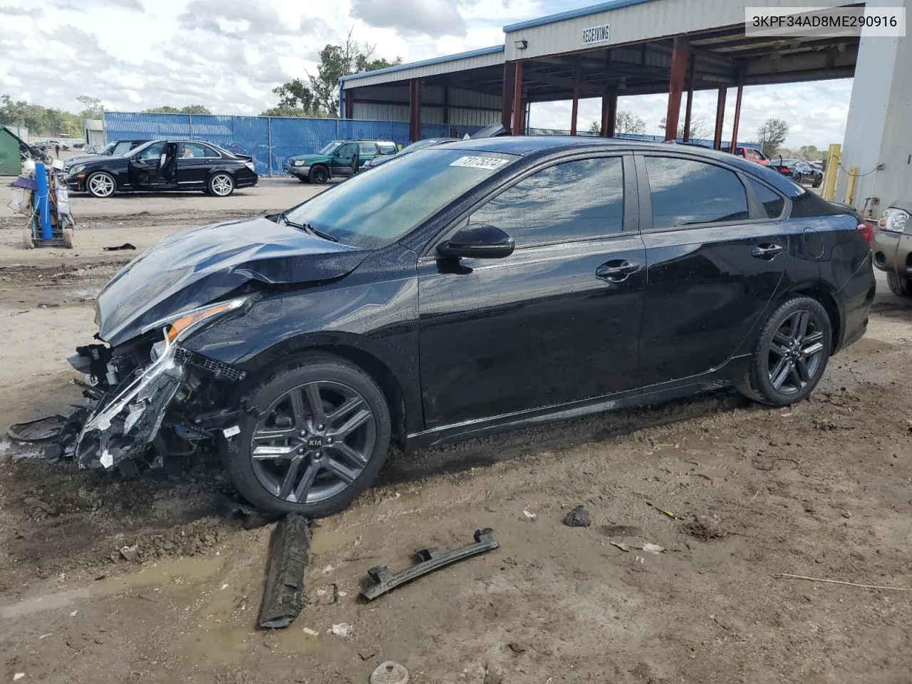 2021 Kia Forte Gt Line VIN: 3KPF34AD8ME290916 Lot: 73175374