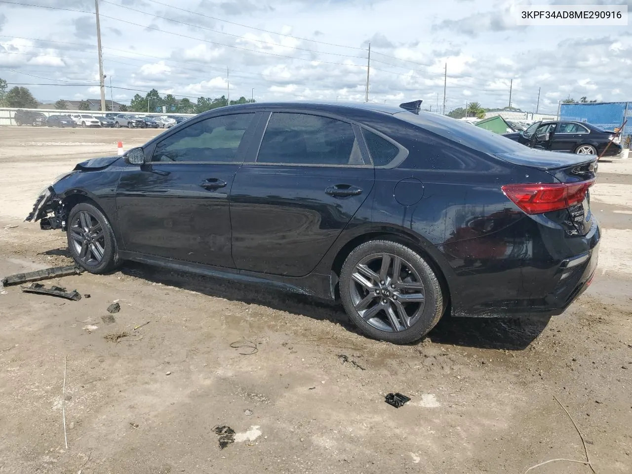 2021 Kia Forte Gt Line VIN: 3KPF34AD8ME290916 Lot: 73175374