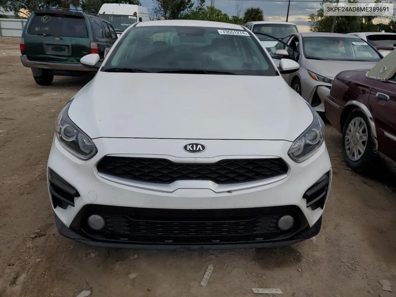 2021 Kia Forte Fe VIN: 3KPF24AD8ME389691 Lot: 73551274