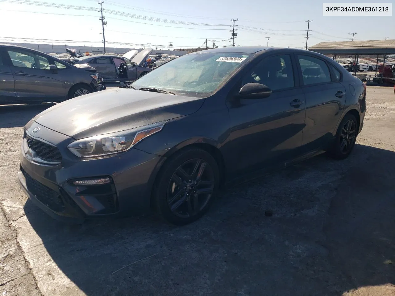 3KPF34AD0ME361218 2021 Kia Forte Gt Line