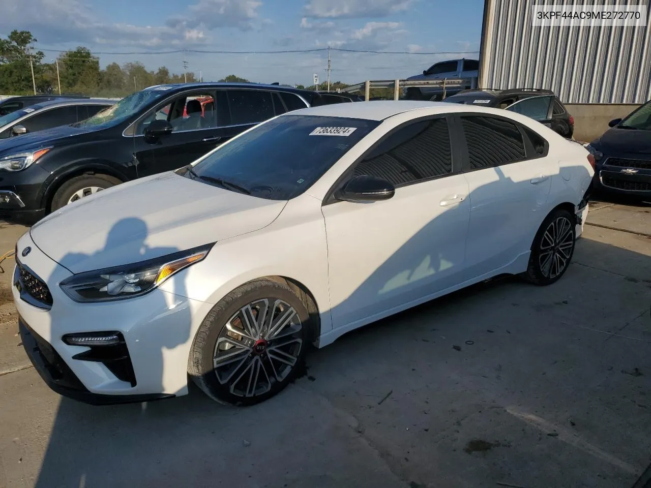 2021 Kia Forte Gt VIN: 3KPF44AC9ME272770 Lot: 73633924