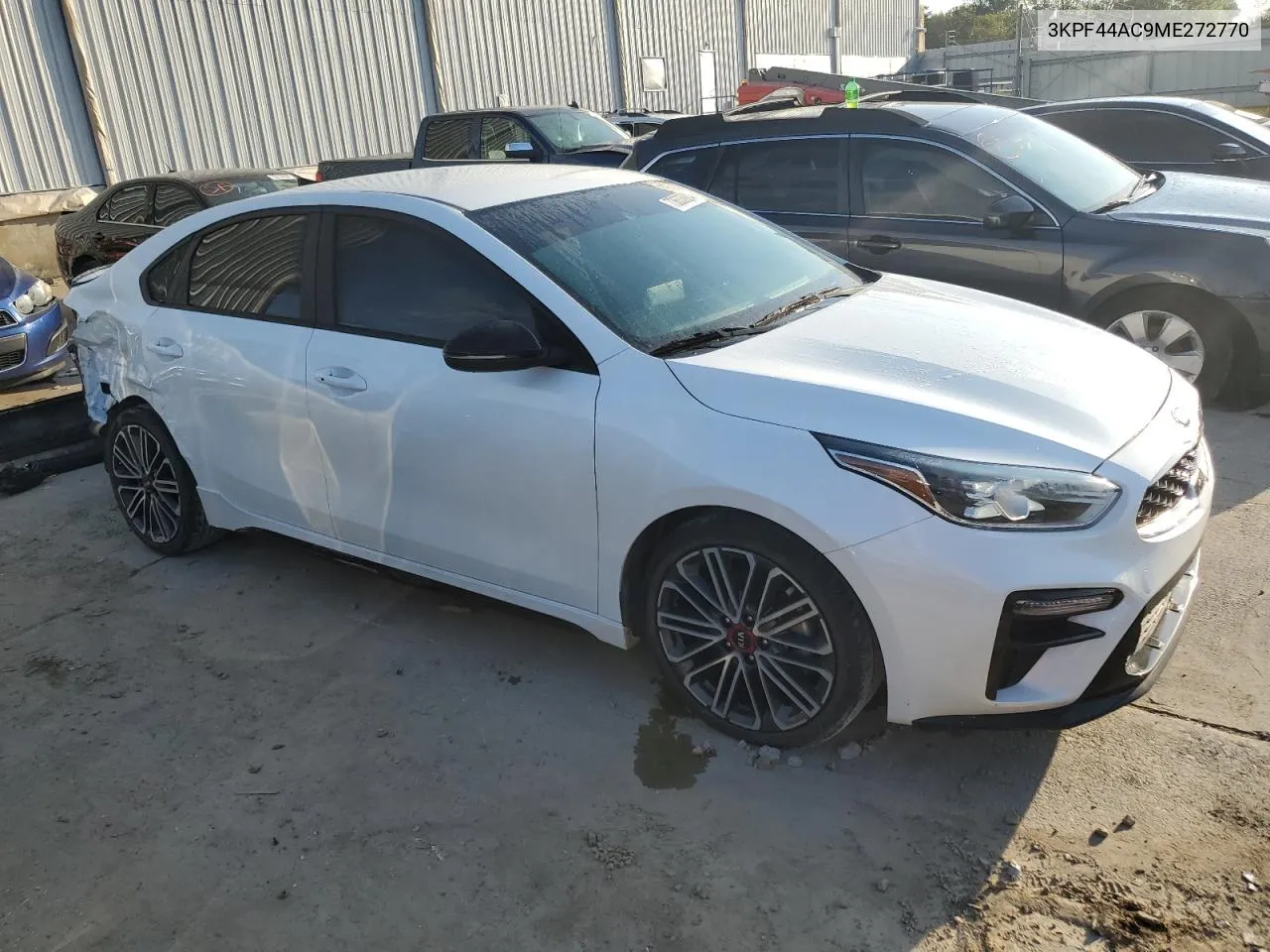 2021 Kia Forte Gt VIN: 3KPF44AC9ME272770 Lot: 73633924