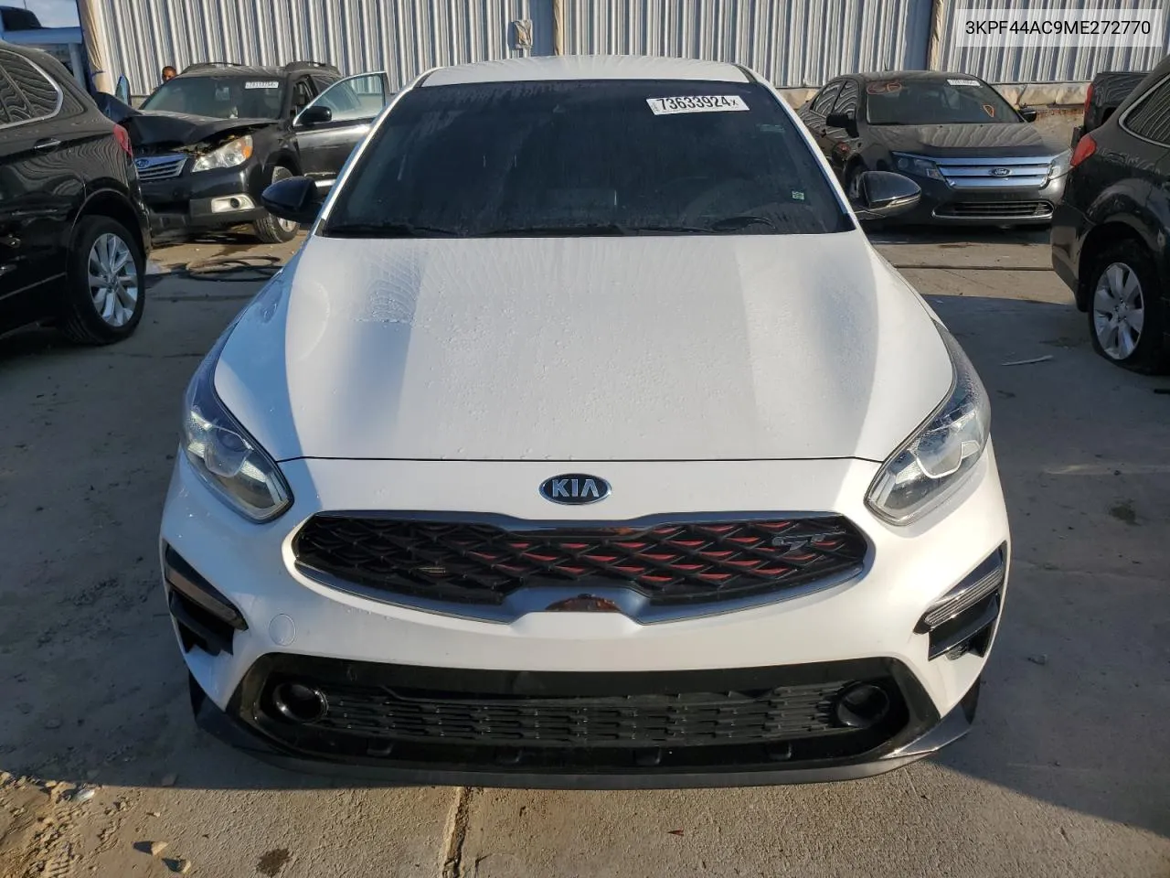 2021 Kia Forte Gt VIN: 3KPF44AC9ME272770 Lot: 73633924