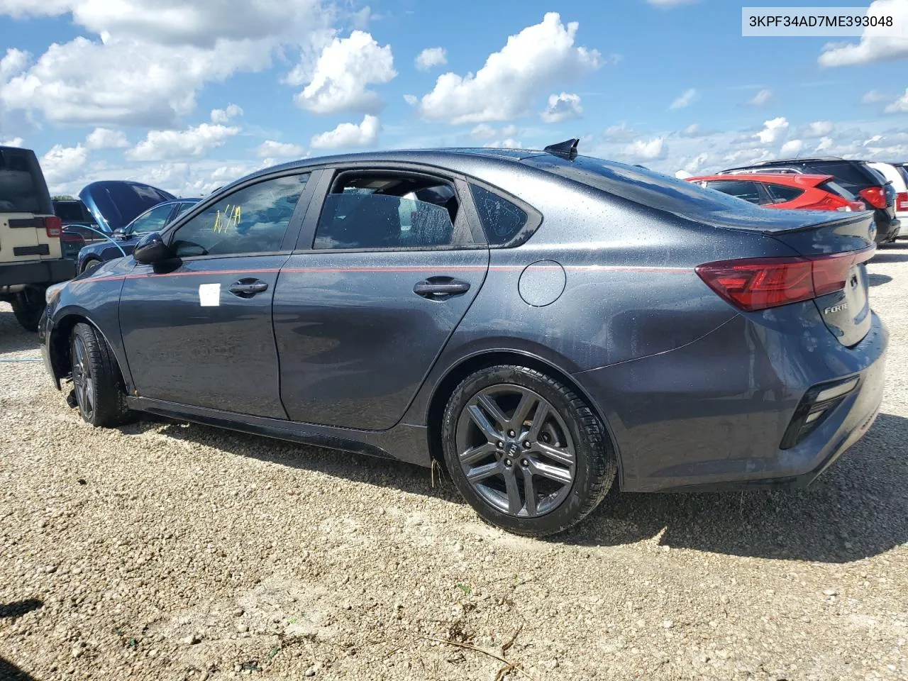 2021 Kia Forte Gt Line VIN: 3KPF34AD7ME393048 Lot: 73792894