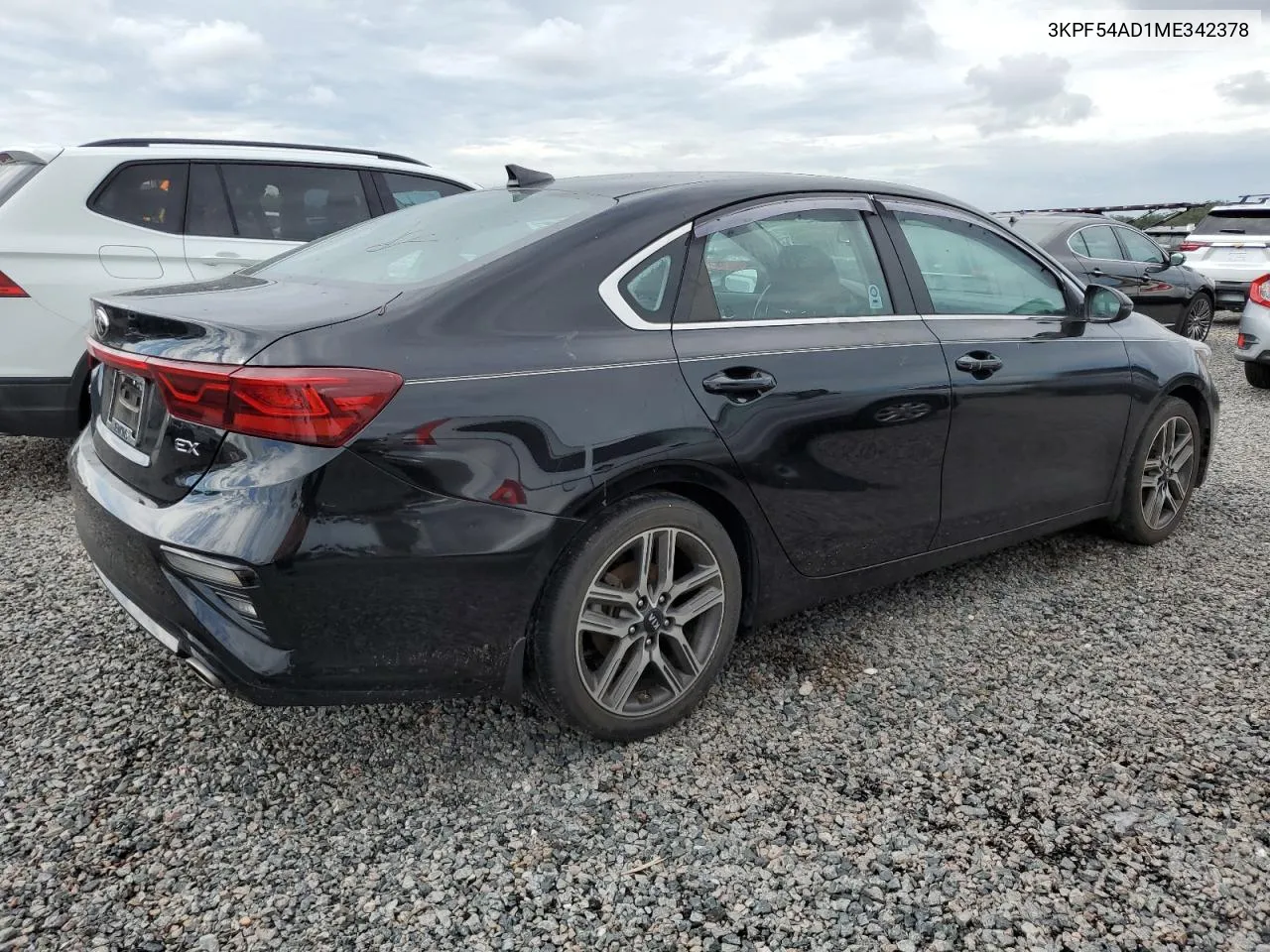 3KPF54AD1ME342378 2021 Kia Forte Ex