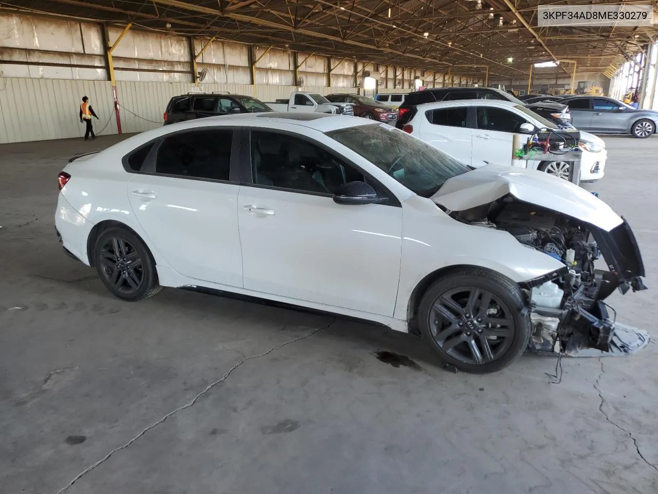 2021 Kia Forte Gt Line VIN: 3KPF34AD8ME330279 Lot: 73934294