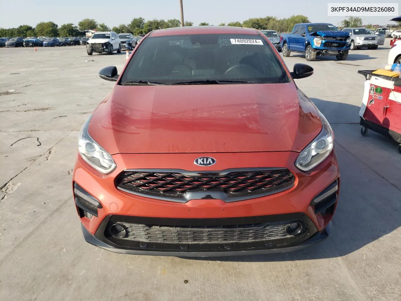 3KPF34AD9ME326080 2021 Kia Forte Gt Line