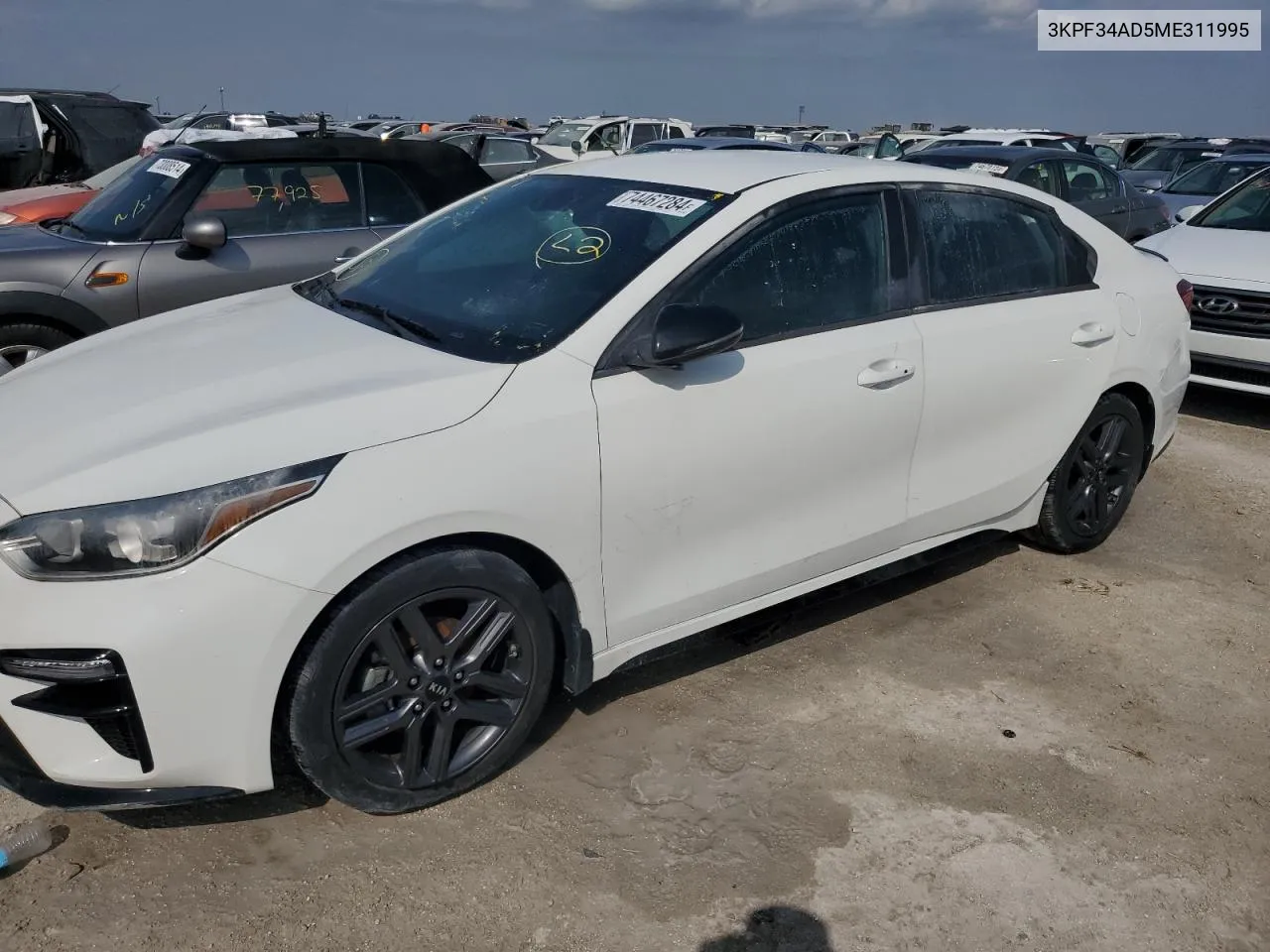 2021 Kia Forte Gt Line VIN: 3KPF34AD5ME311995 Lot: 74467284