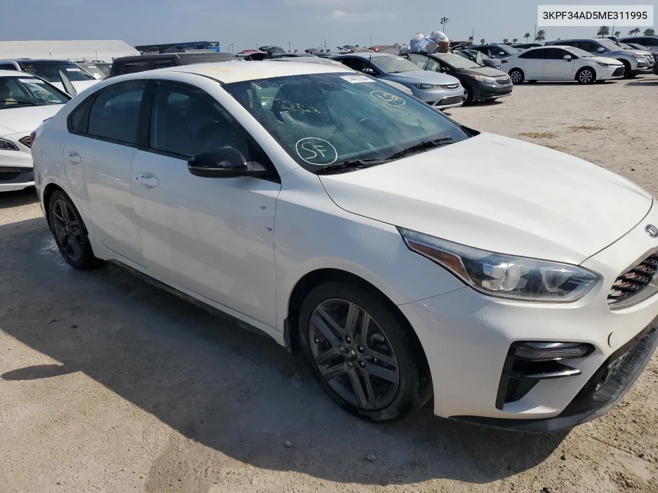 2021 Kia Forte Gt Line VIN: 3KPF34AD5ME311995 Lot: 74467284