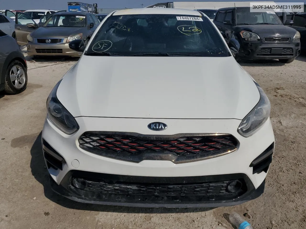 2021 Kia Forte Gt Line VIN: 3KPF34AD5ME311995 Lot: 74467284