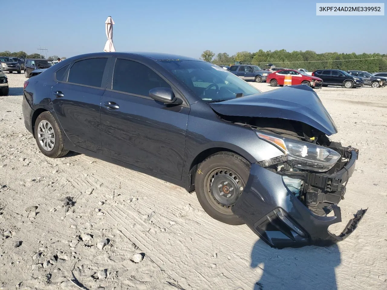 2021 Kia Forte Fe VIN: 3KPF24AD2ME339952 Lot: 74900844