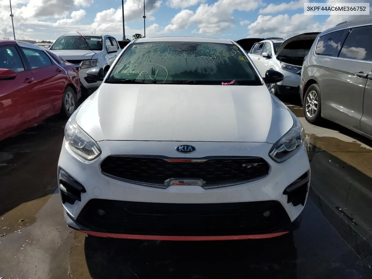 2021 Kia Forte Gt VIN: 3KPF44AC6ME366752 Lot: 74920204