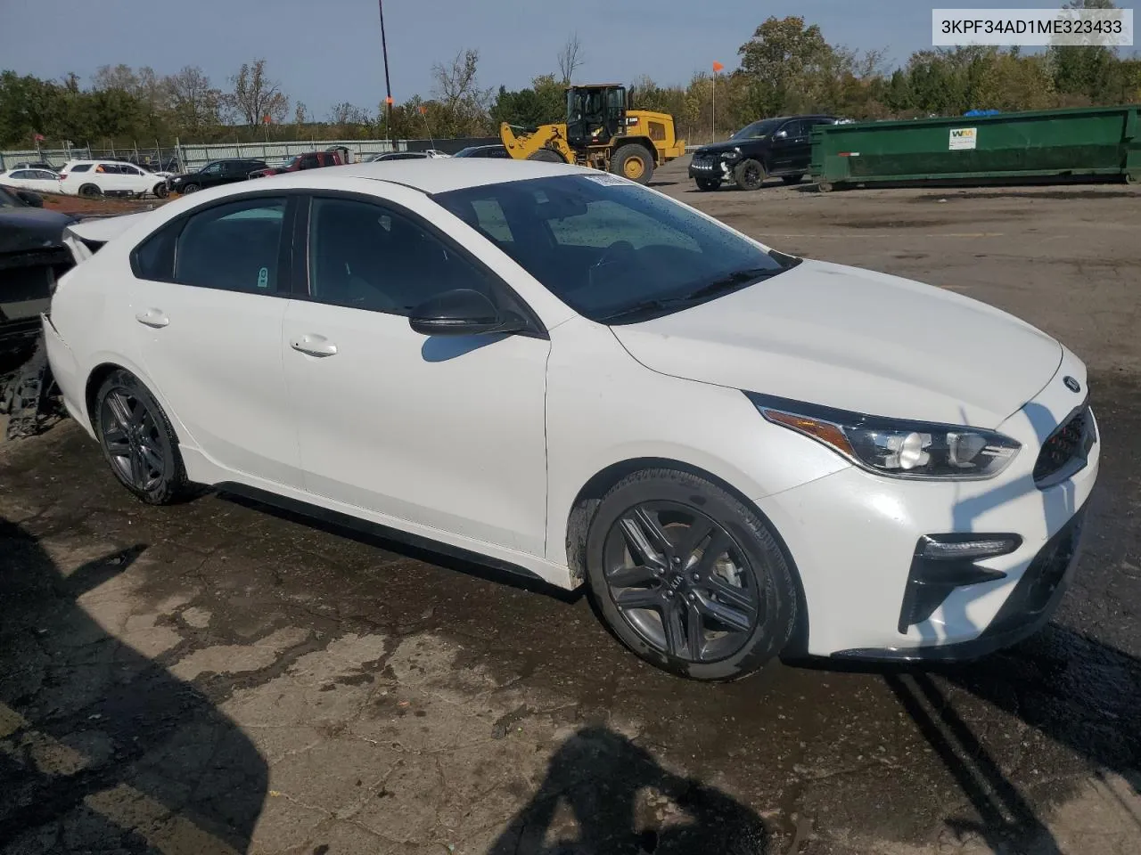 3KPF34AD1ME323433 2021 Kia Forte Gt Line