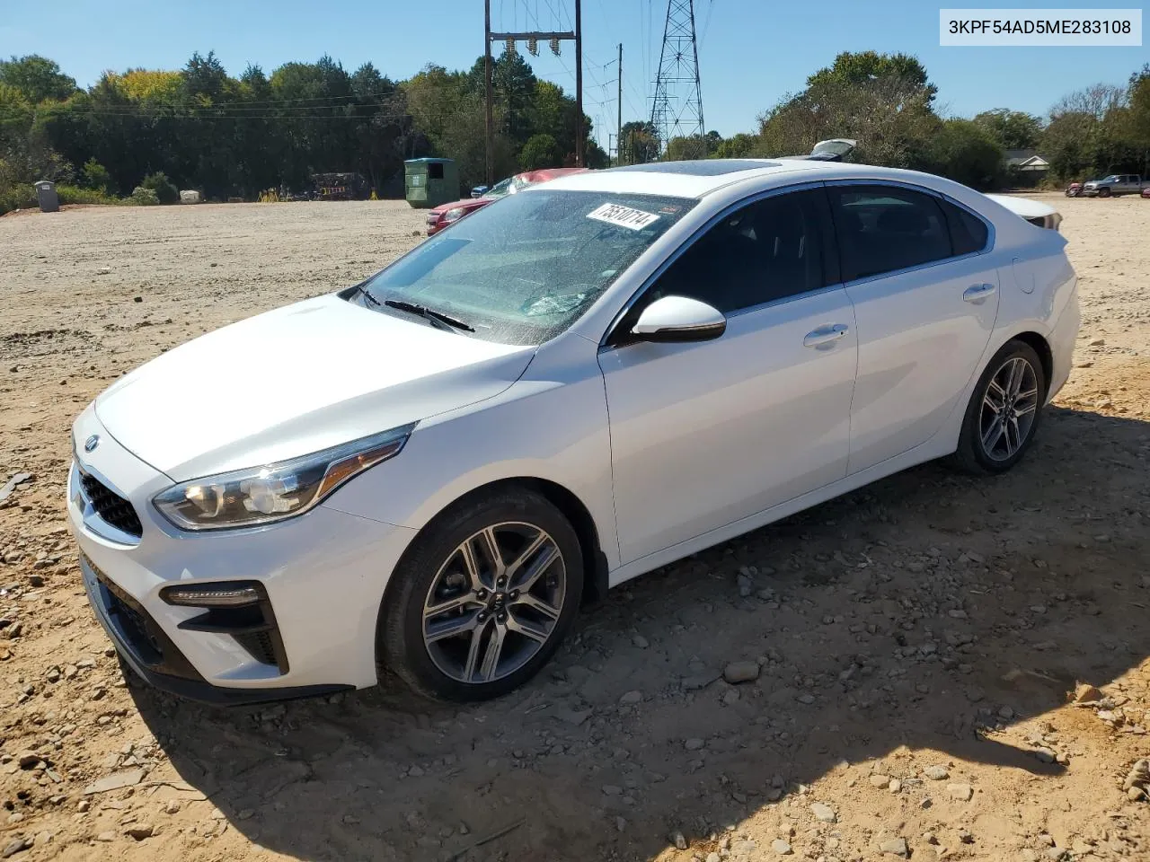 2021 Kia Forte Ex VIN: 3KPF54AD5ME283108 Lot: 75510714