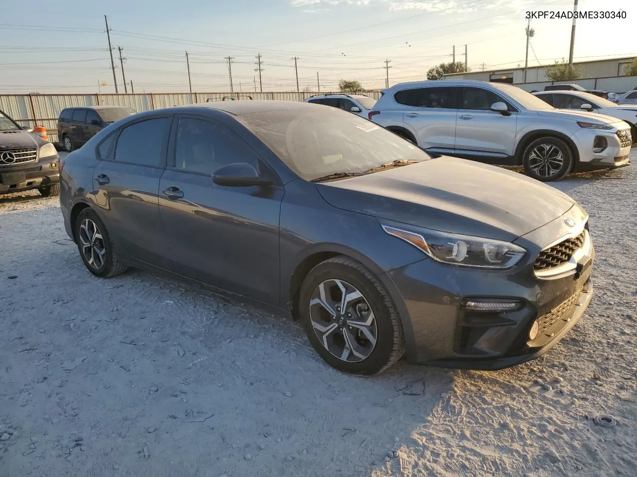 2021 Kia Forte Fe VIN: 3KPF24AD3ME330340 Lot: 75685514