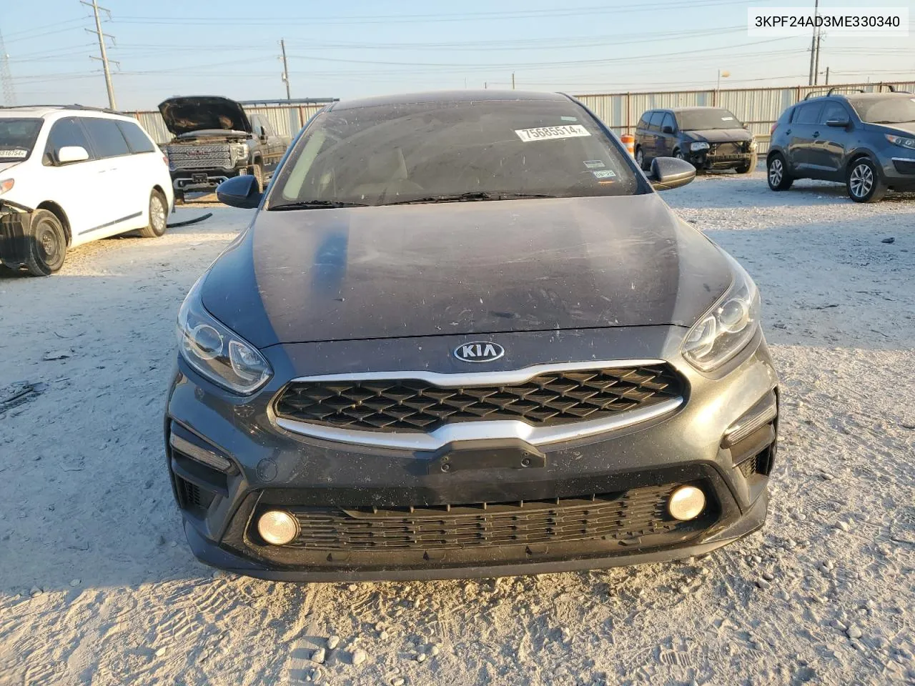 2021 Kia Forte Fe VIN: 3KPF24AD3ME330340 Lot: 75685514