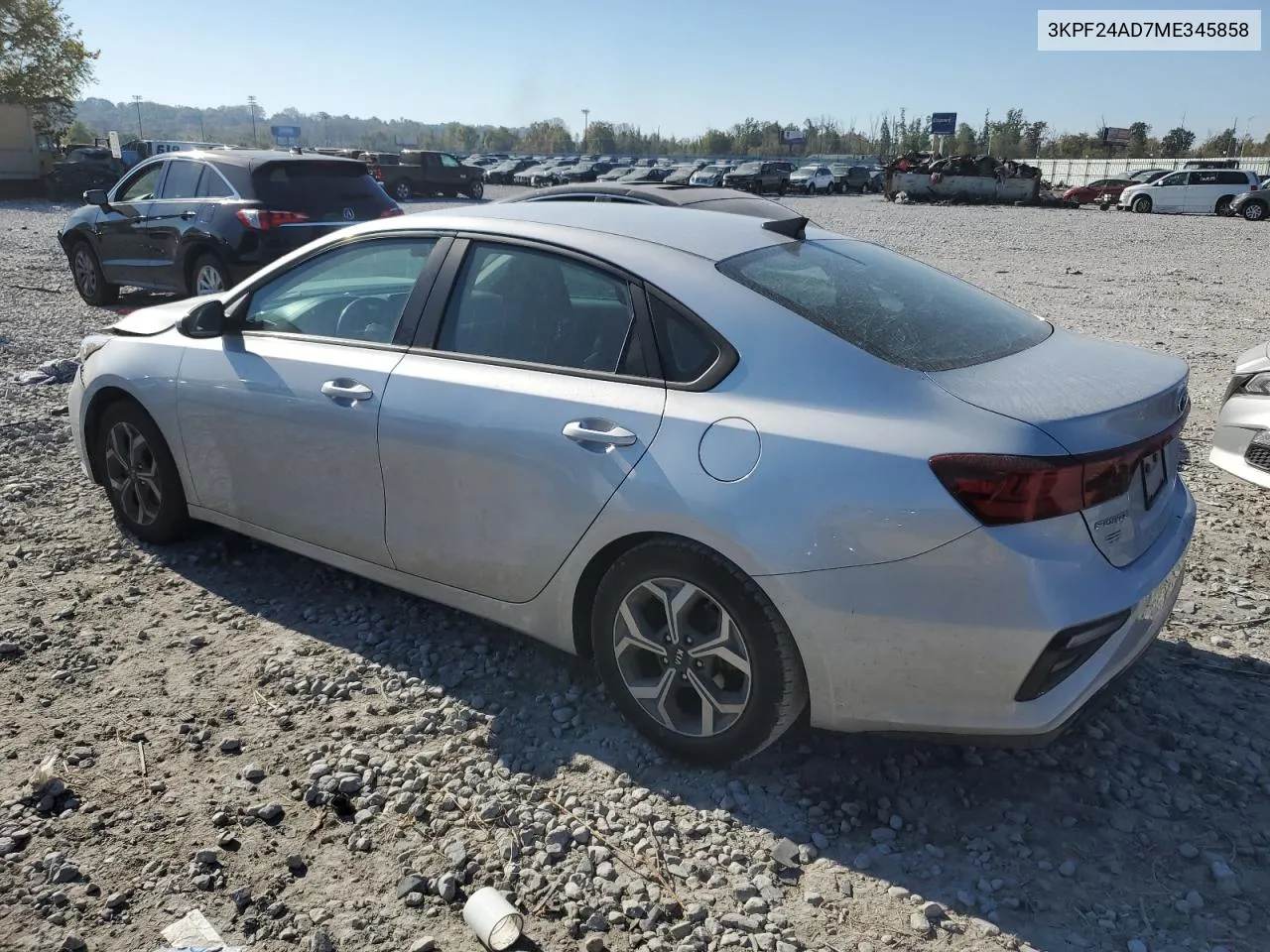 2021 Kia Forte Fe VIN: 3KPF24AD7ME345858 Lot: 75924184