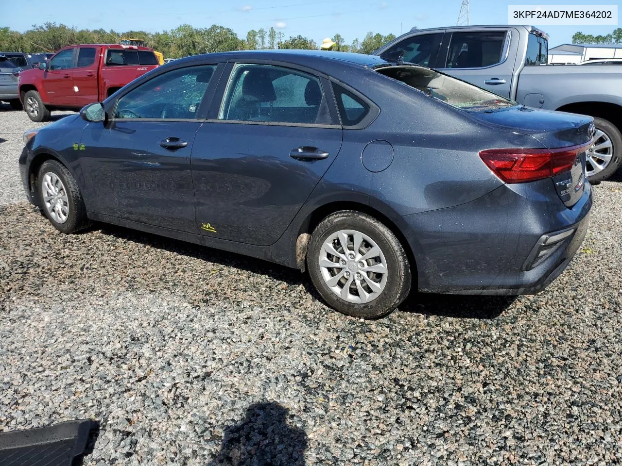 2021 Kia Forte Fe VIN: 3KPF24AD7ME364202 Lot: 75980824