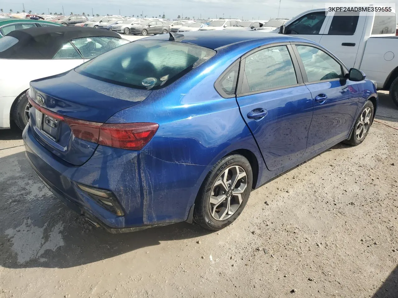 2021 Kia Forte Fe VIN: 3KPF24AD8ME359655 Lot: 76009054