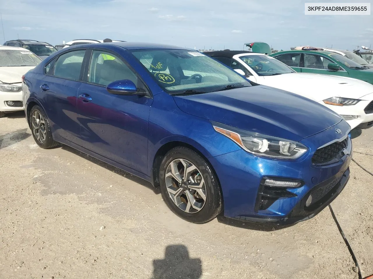 2021 Kia Forte Fe VIN: 3KPF24AD8ME359655 Lot: 76009054