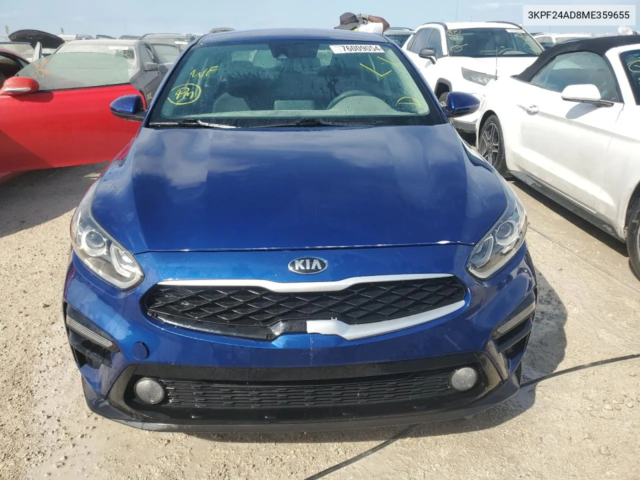 2021 Kia Forte Fe VIN: 3KPF24AD8ME359655 Lot: 76009054