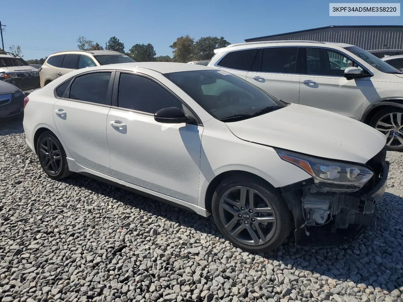 2021 Kia Forte Gt Line VIN: 3KPF34AD5ME358220 Lot: 76273714