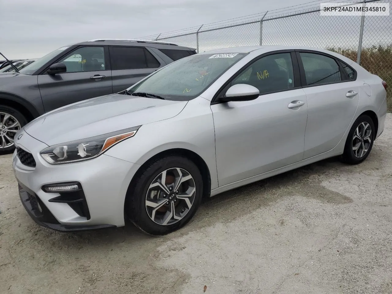 2021 Kia Forte Fe VIN: 3KPF24AD1ME345810 Lot: 76286834