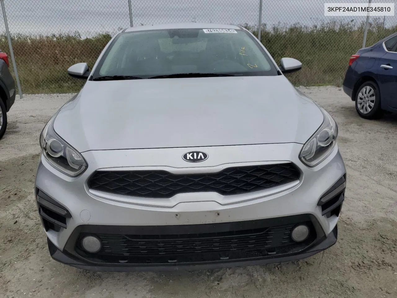 2021 Kia Forte Fe VIN: 3KPF24AD1ME345810 Lot: 76286834