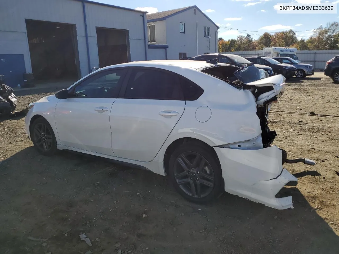 2021 Kia Forte Gt Line VIN: 3KPF34AD5ME333639 Lot: 76378894