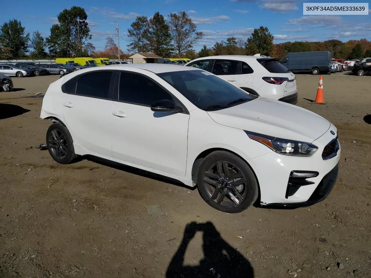 2021 Kia Forte Gt Line VIN: 3KPF34AD5ME333639 Lot: 76378894