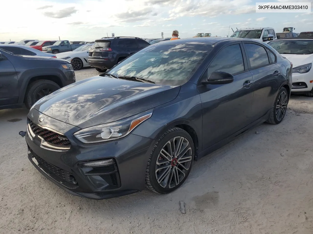 2021 Kia Forte Gt VIN: 3KPF44AC4ME303410 Lot: 76622604