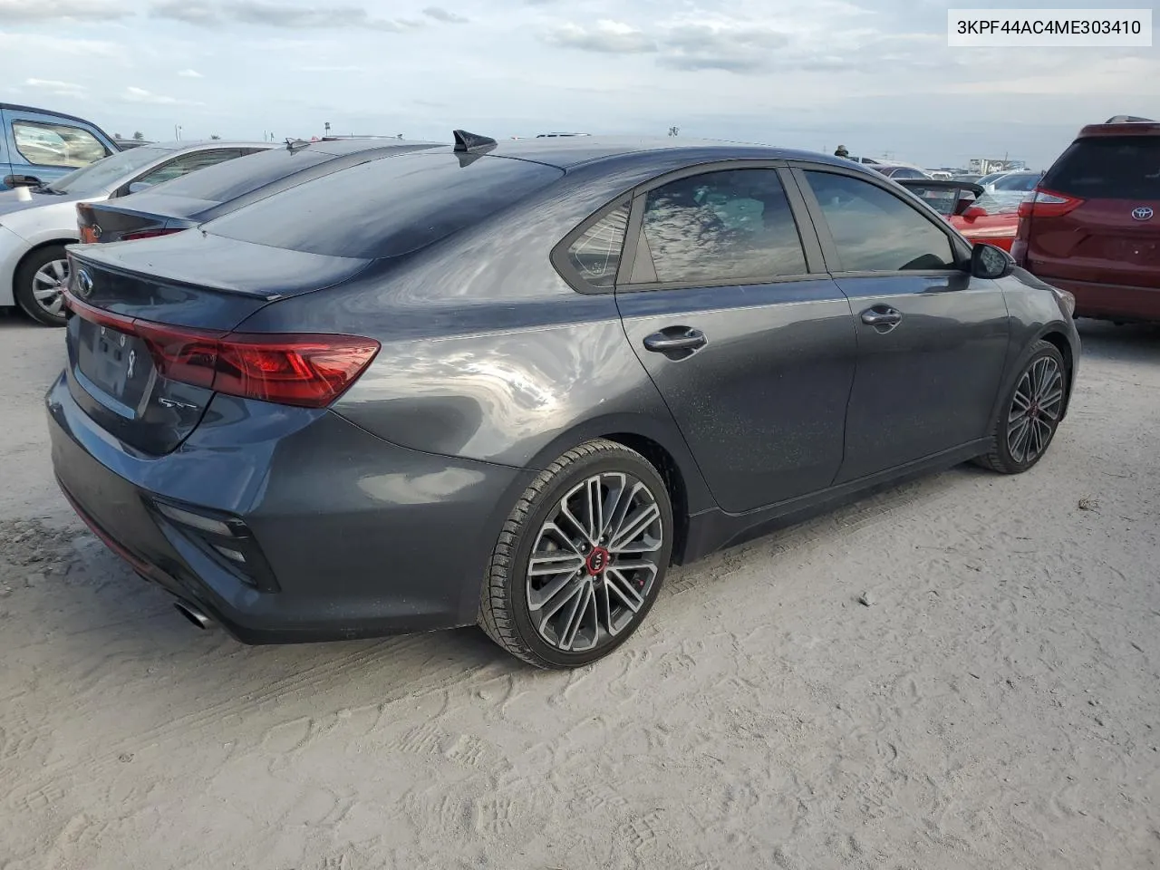 2021 Kia Forte Gt VIN: 3KPF44AC4ME303410 Lot: 76622604