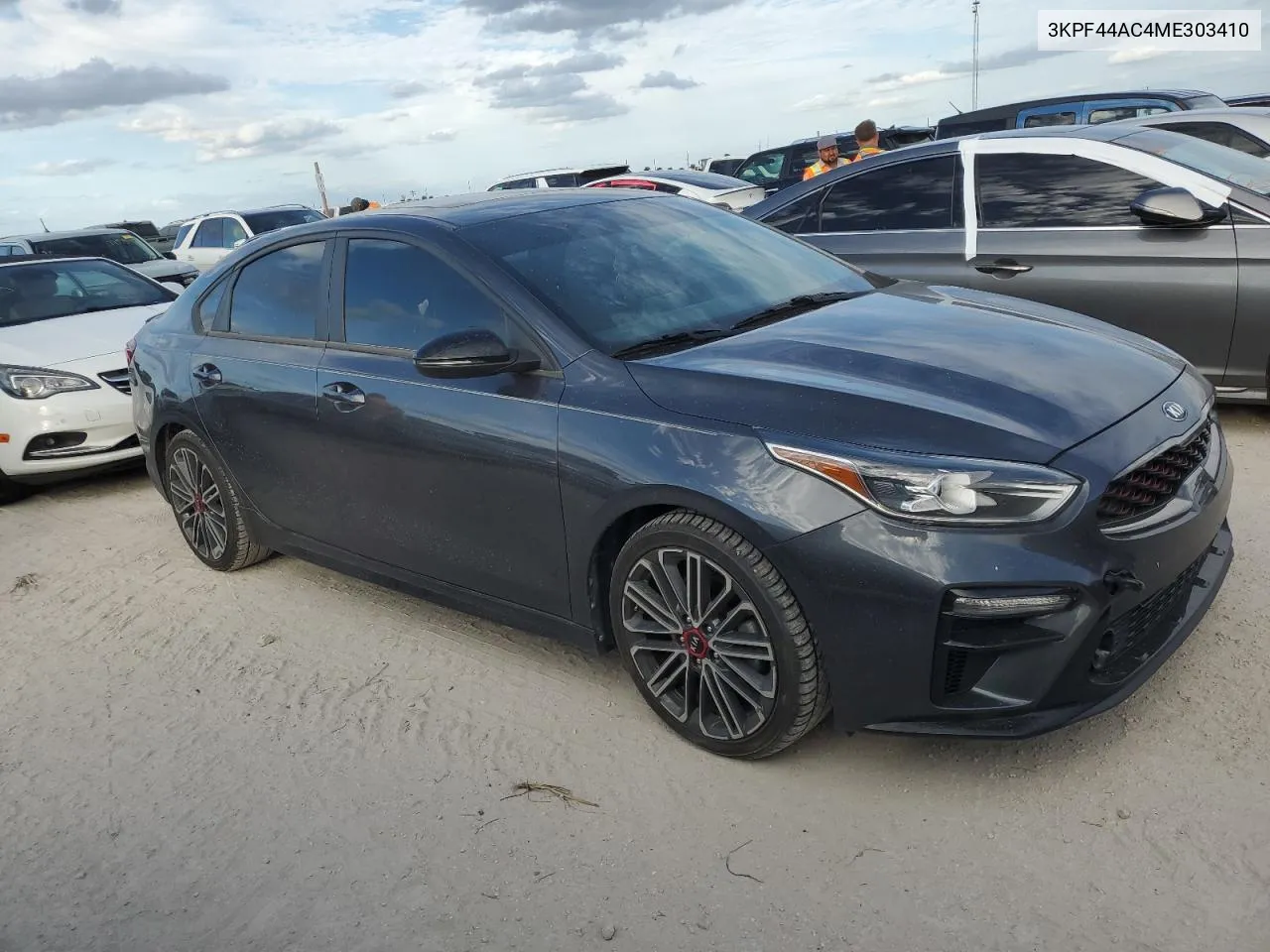 2021 Kia Forte Gt VIN: 3KPF44AC4ME303410 Lot: 76622604