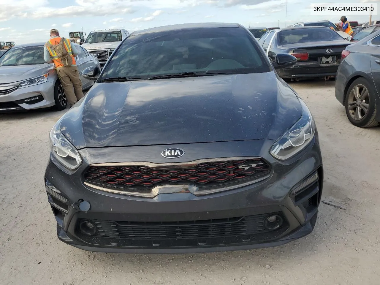 2021 Kia Forte Gt VIN: 3KPF44AC4ME303410 Lot: 76622604