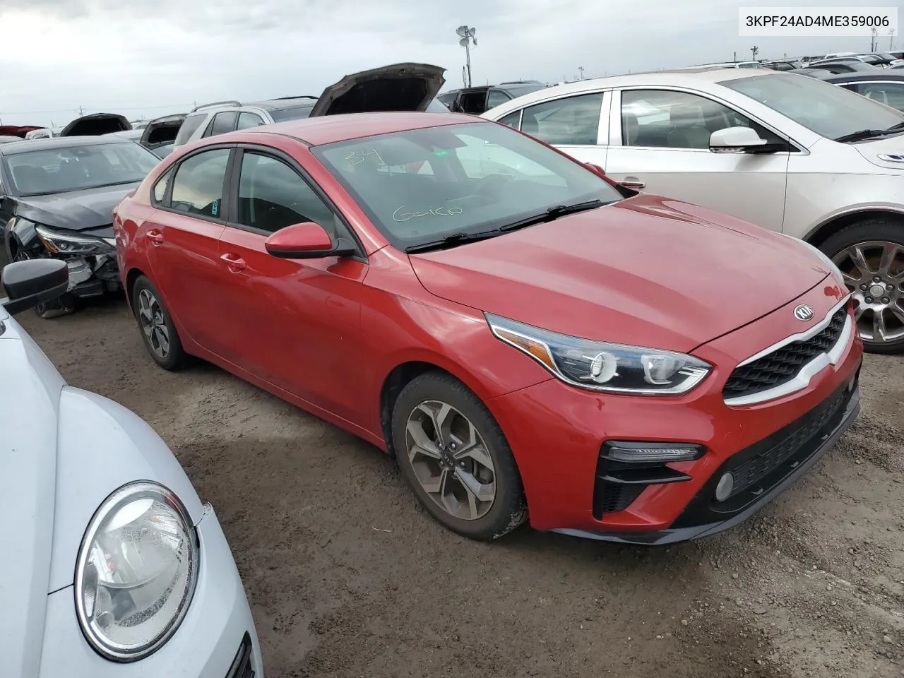 2021 Kia Forte Fe VIN: 3KPF24AD4ME359006 Lot: 76628854