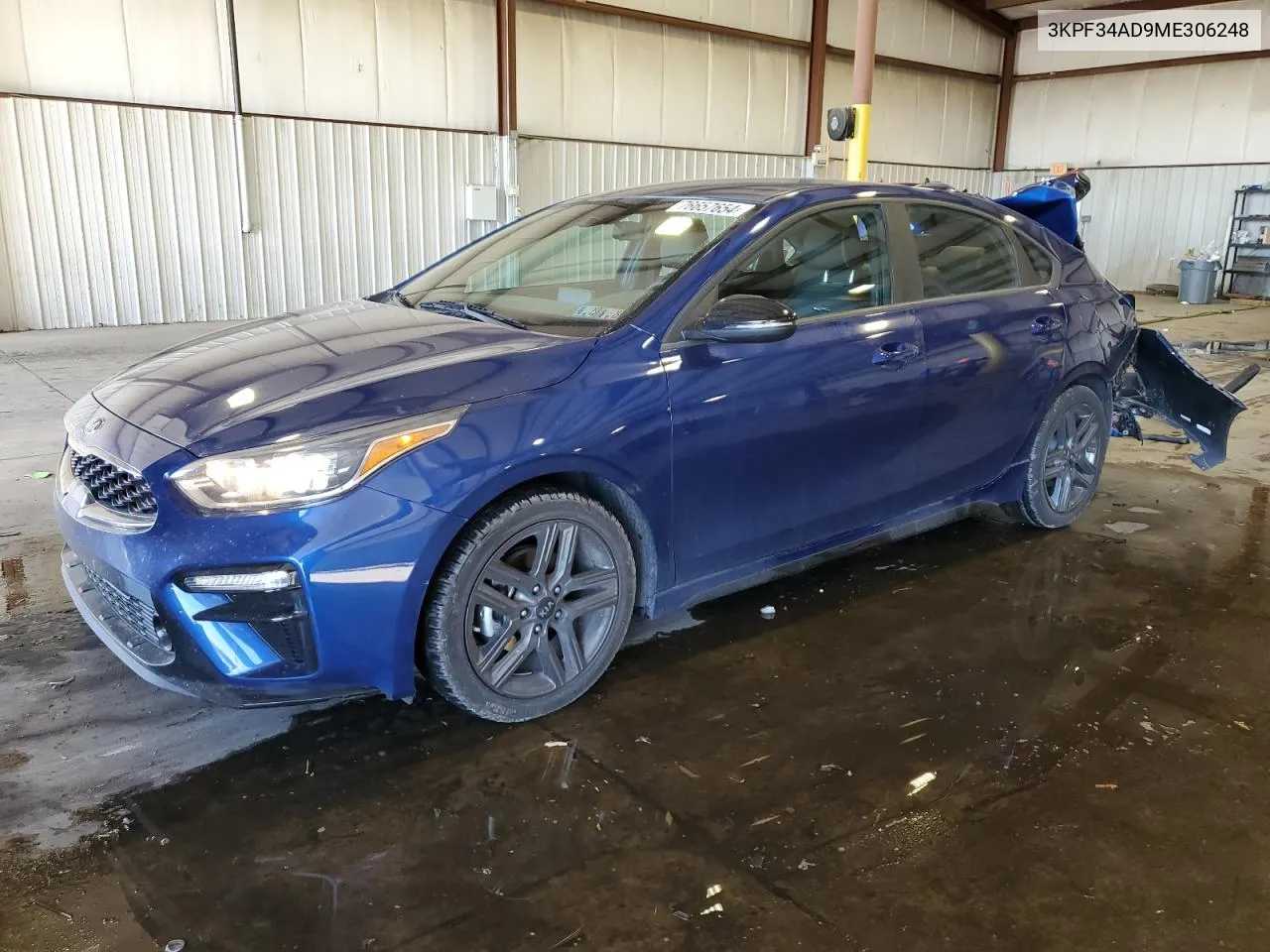 2021 Kia Forte Gt Line VIN: 3KPF34AD9ME306248 Lot: 76657654