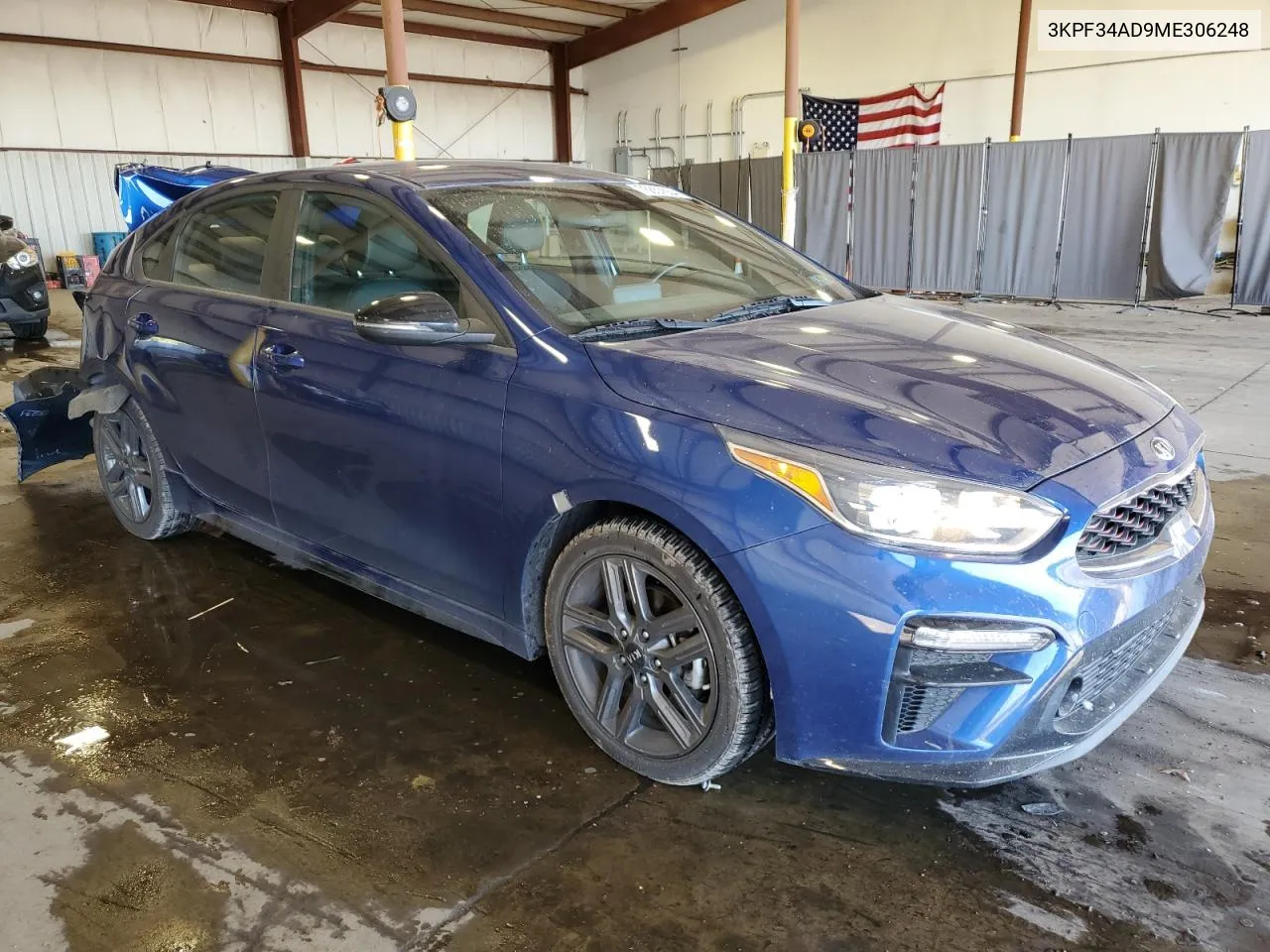 2021 Kia Forte Gt Line VIN: 3KPF34AD9ME306248 Lot: 76657654