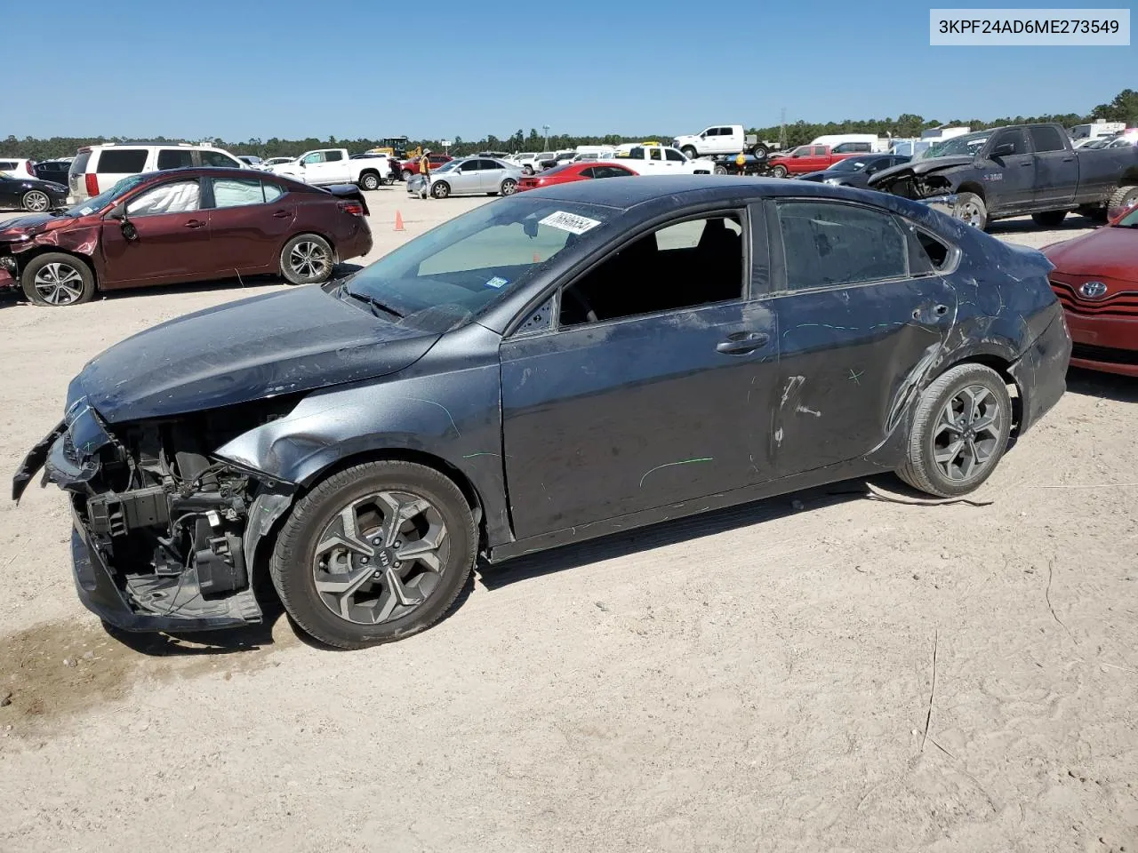 2021 Kia Forte Fe VIN: 3KPF24AD6ME273549 Lot: 76696654