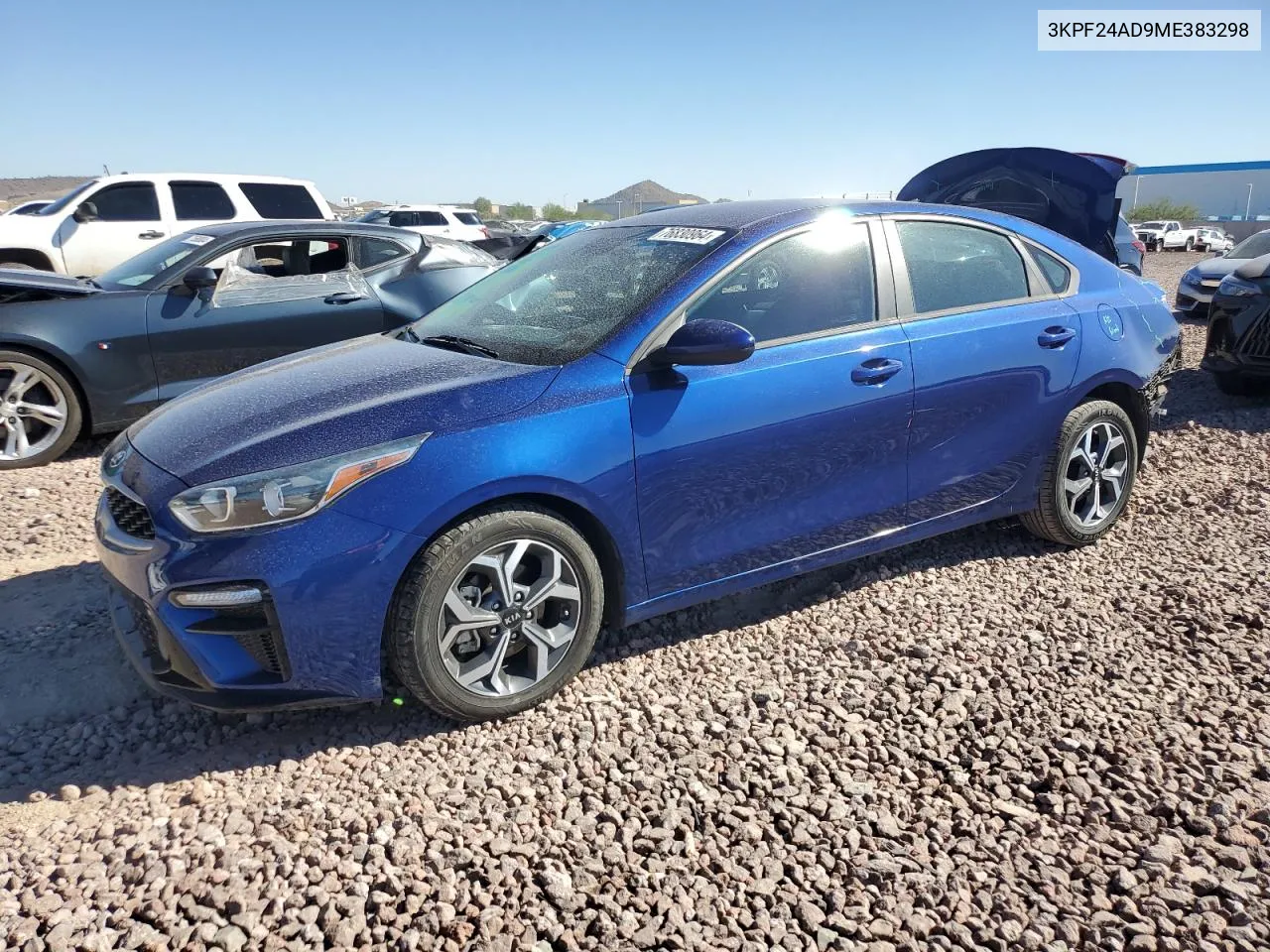 2021 Kia Forte Fe VIN: 3KPF24AD9ME383298 Lot: 76830964