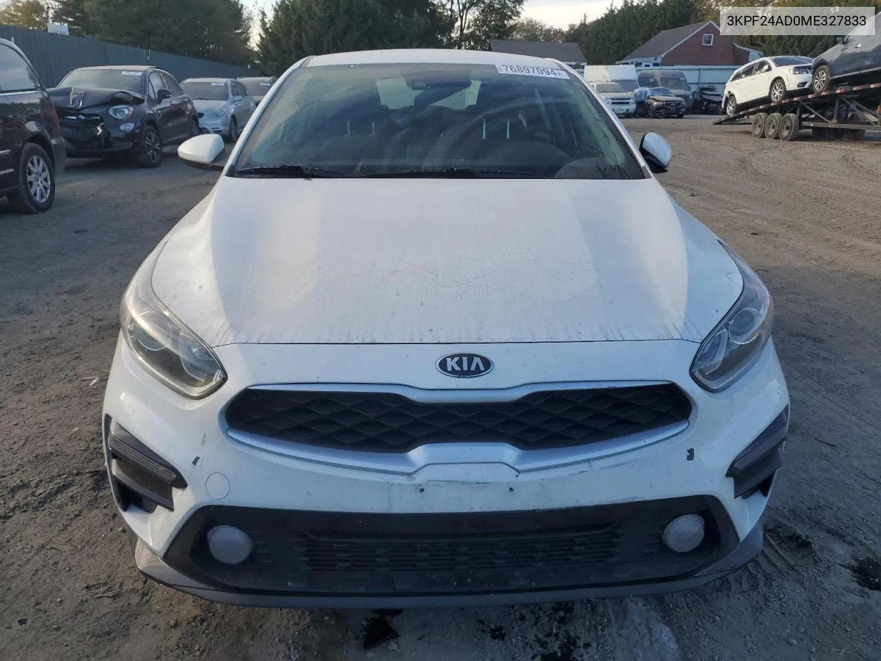 2021 Kia Forte Fe VIN: 3KPF24AD0ME327833 Lot: 76897094