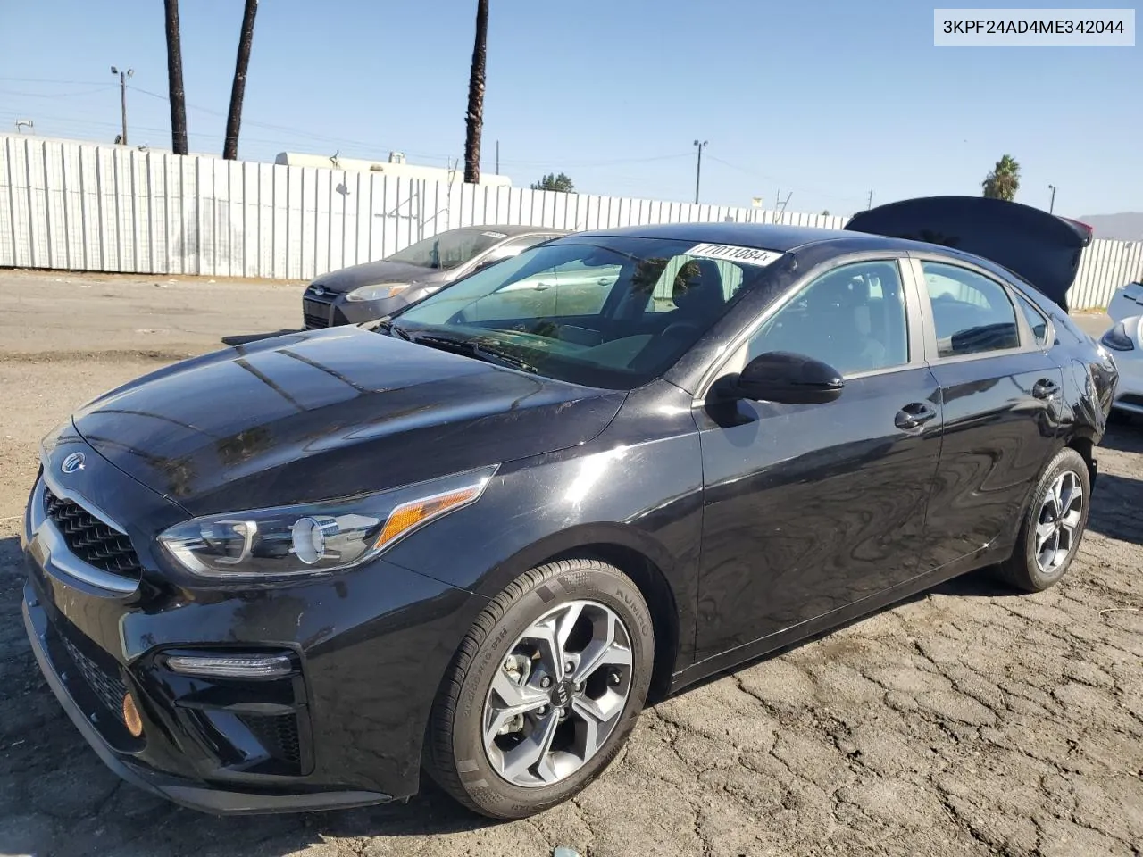 2021 Kia Forte Fe VIN: 3KPF24AD4ME342044 Lot: 77011084