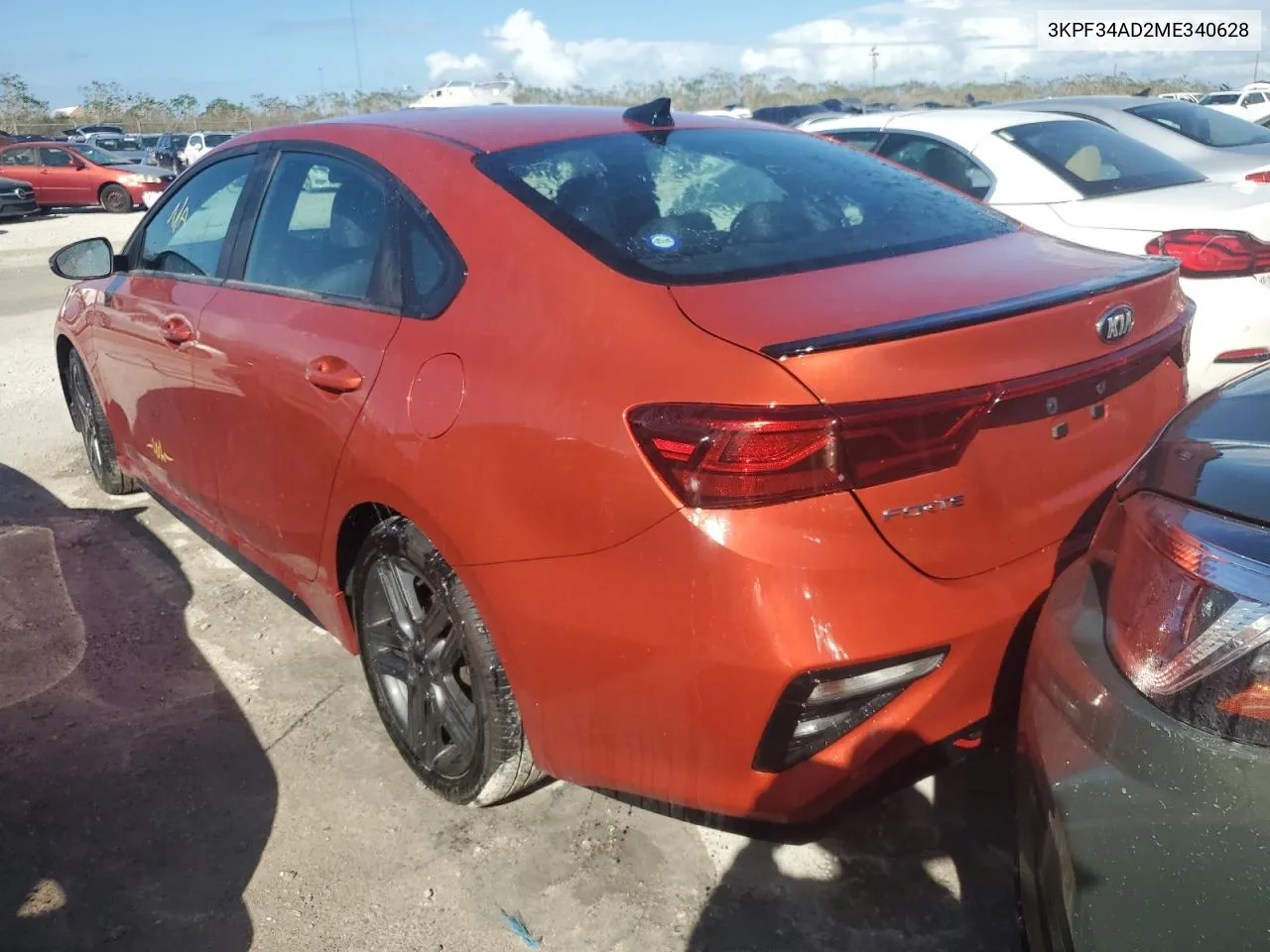 2021 Kia Forte Gt Line VIN: 3KPF34AD2ME340628 Lot: 77028764