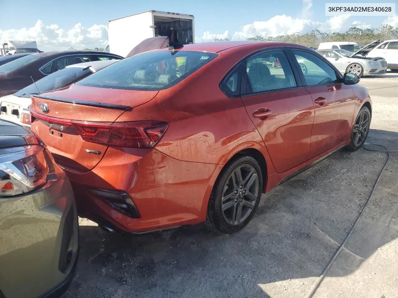 2021 Kia Forte Gt Line VIN: 3KPF34AD2ME340628 Lot: 77028764