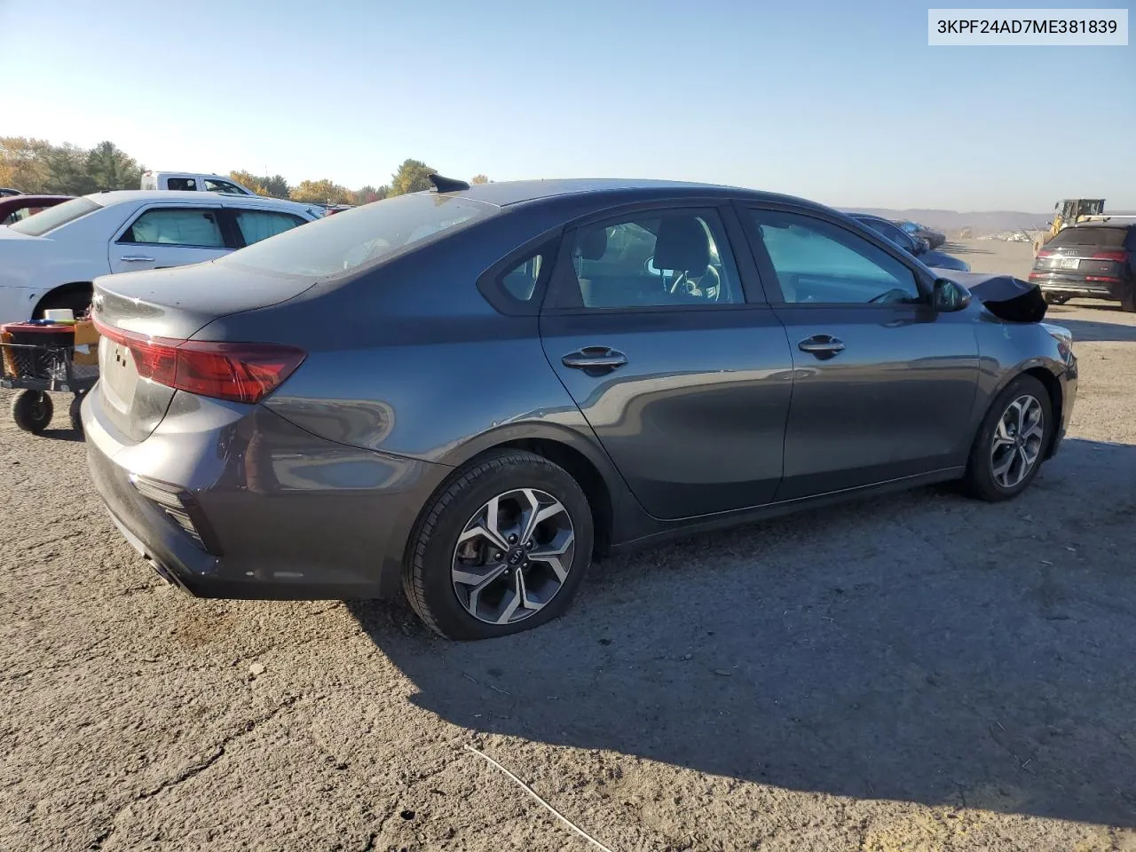 2021 Kia Forte Fe VIN: 3KPF24AD7ME381839 Lot: 77114104